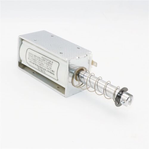新品电磁铁长行程60mm吸力15KG 推拉式电磁铁交直流12VV24V220V自