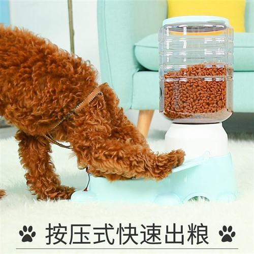 极速狗狗自动喂食器宠物狗粮猫粮定量投食器猫咪食盆智.力狗碗狗