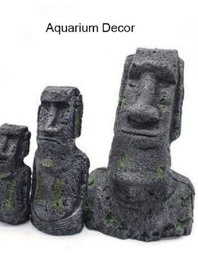 极速1Pacs Resin Aquarium Decoration Fish Tank Ancient Antiqu