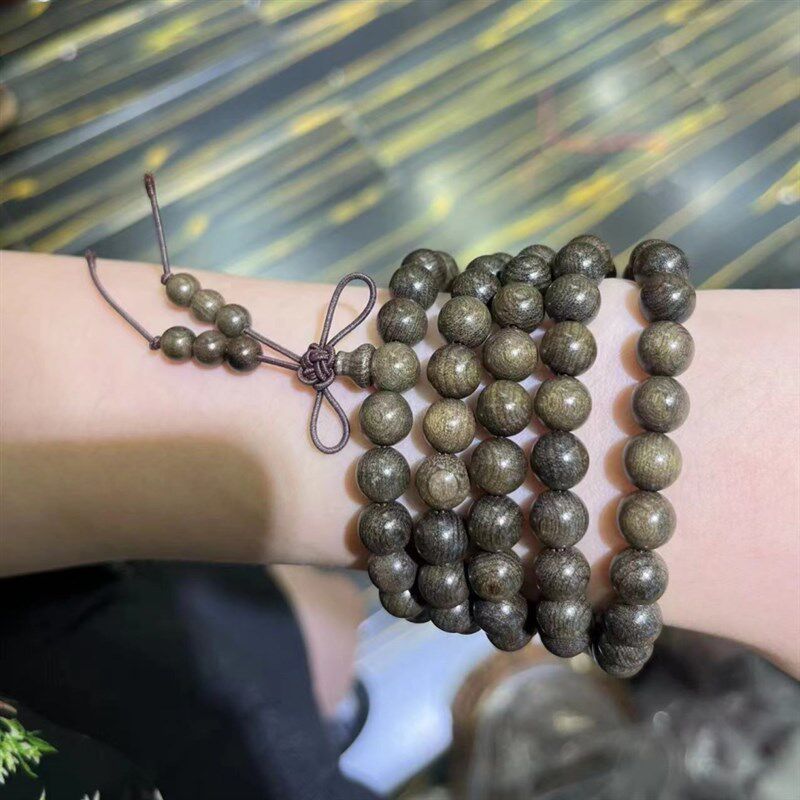 新品金丝楠木多圈q手链文玩时尚饰品佛珠手串T569