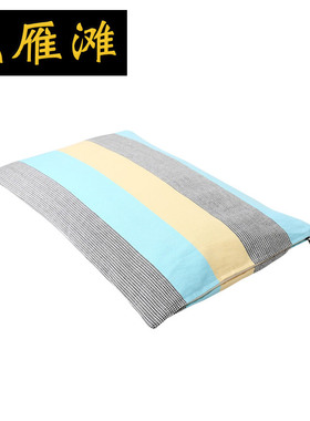 极速特厚全老粗布单人枕头套枕套4x0X60cm48X74大中号单只非一对