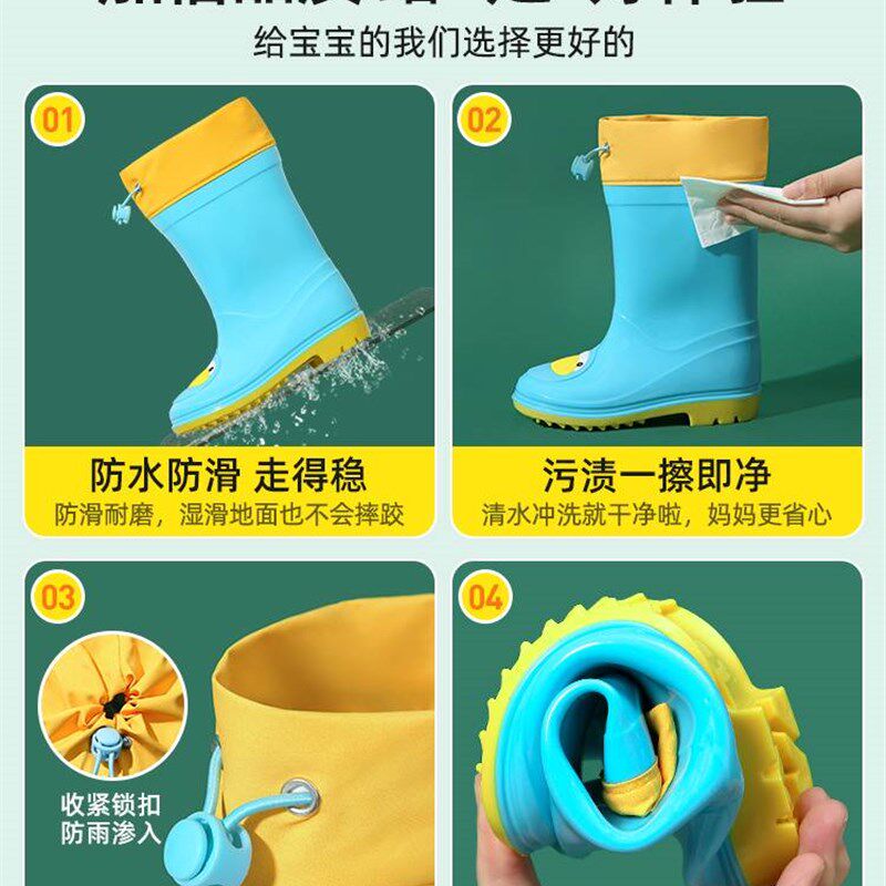 极速儿童b雨衣男童女童2幼儿园3宝宝4岁小孩雨披雨鞋全身防水套装