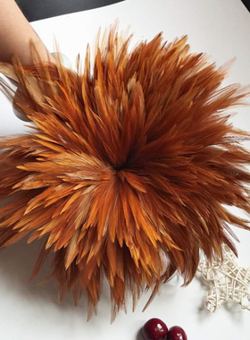 新品DIY捕梦网饰品配件彩色羽毛尖毛鸡毛羽毛手工K材料10-15cm 10
