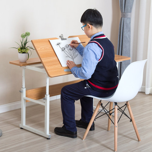 新品可升降儿童书桌n卧室小学生家用写字桌小户型简约学习台式电