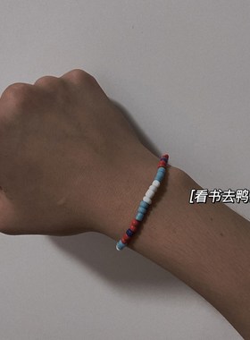 新品bkpp同款项链 以你的心诠释我的H爱泰剧 彩色玻璃米珠项链串