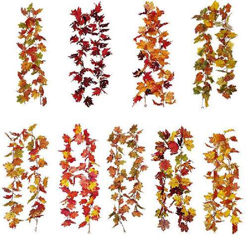 极速Hallowegen Autumn Decorations Simulation Maple Leaf