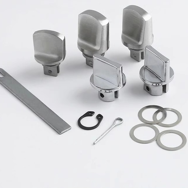 反锁钮防盗门锁内反锁旋钮不锈钢入户门把手保险通用大门配件大全