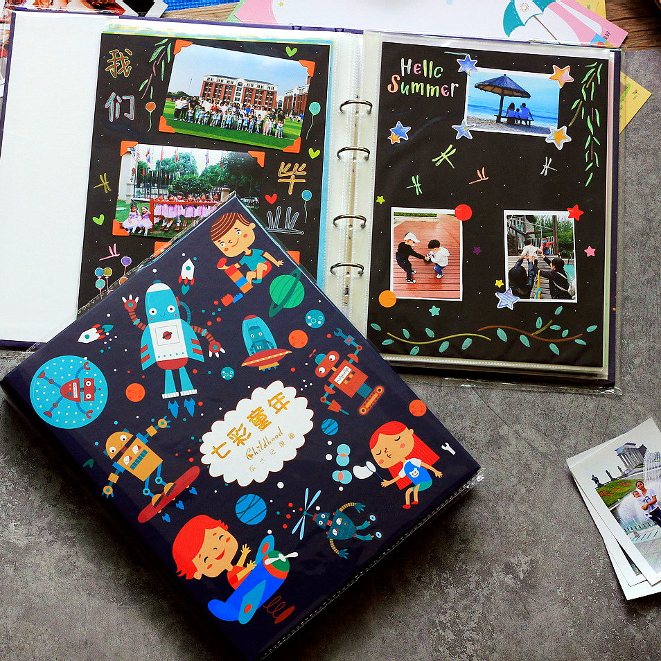 小学生成长档案记录册a4儿童毕业纪念册相册本diy幼儿园成长手册