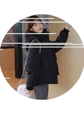 外套女面包学生韩版宽松羽绒棉服