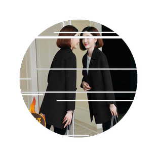 加棉 不加棉毛呢外套女中长款2026新款秋冬显瘦加厚保暖呢子大衣