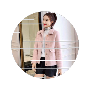 不掉毛仿水貂绒秋冬新款韩版纽扣厚外套宽松毛衣女很仙的针织开衫