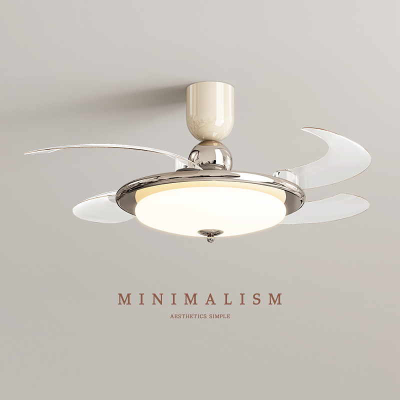 帕莎风扇灯2025新款卧室电扇灯现代简约高级感餐厅书房隐形吊扇灯
