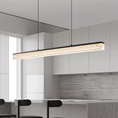 意式 帕莎 餐厅吊灯 极简全光谱高级感一字长条可升降餐桌吧台吊灯