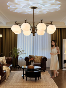 帕莎法式中古客厅吊灯覆古客厅大厅主灯2025新款餐厅书房卧室灯具