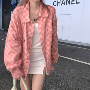 pink autumn coat