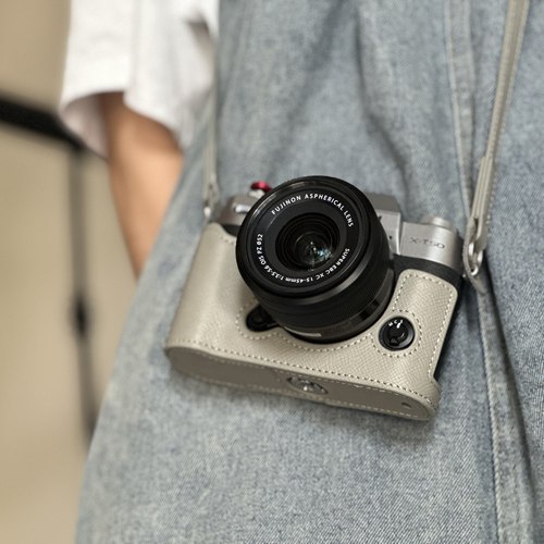 富士XT5真皮保护套XS20XM5相机包