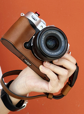 富士XT5真皮保护套XT30一二三代相机包XT50XS20XM5X100Vi皮套肩带