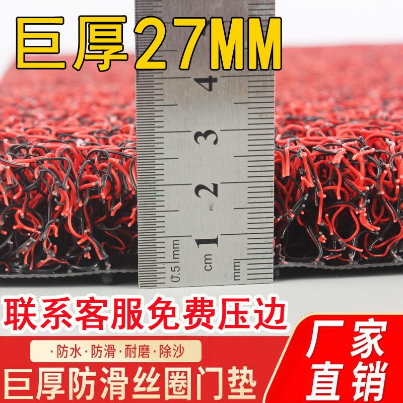 超厚27MM丝圈地垫加厚门垫家用进门入户门地毯可裁剪汽车丝圈脚垫