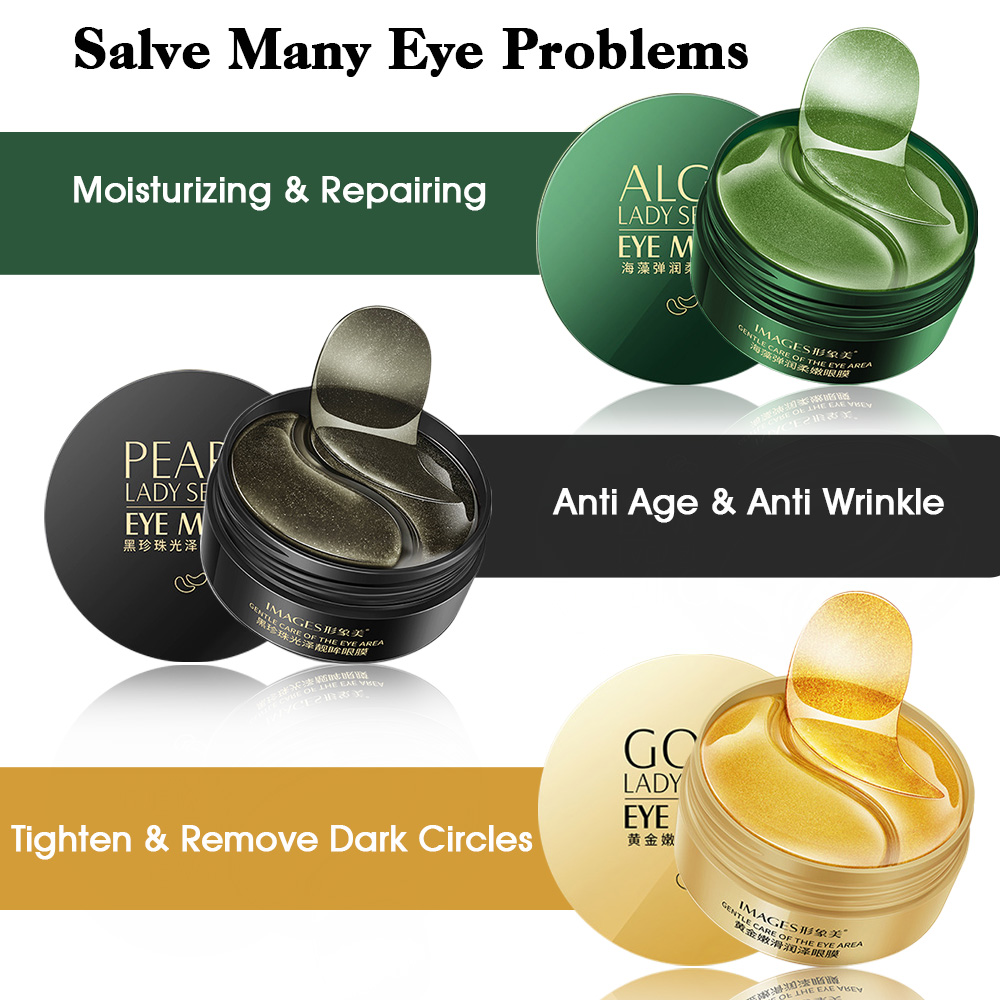 60pcs Hyaluronic Acid Repair Eye Patches CollagenGel EyeMask 美容护肤/美体/精油 贴片面膜 原图主图