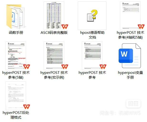 最新hypermill后处理变量-函数手册-POST 技术参考-部分中文化