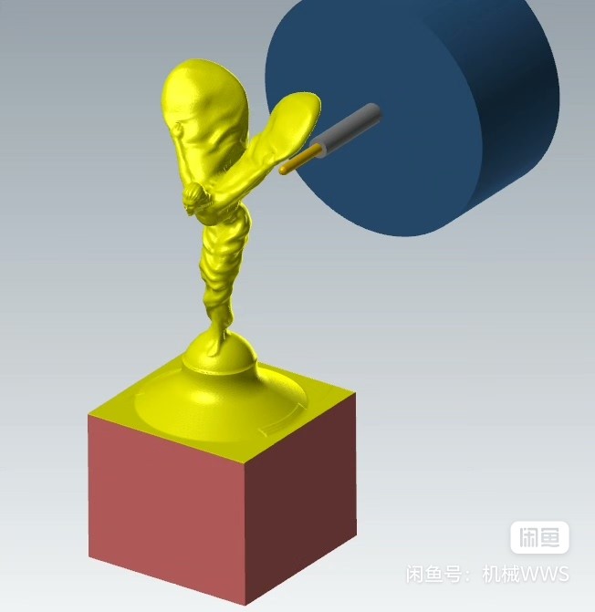 Mastercam2024劳斯莱斯小金人三轴刀路图档