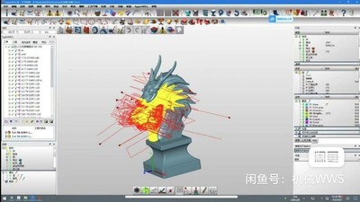 Hypermill2023 龙头五轴上机刀路