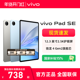 【国家补贴】vivo Pad SE平板电脑 好学好用好护眼12.3 英寸护眼柔光屏孩子学习平板学生开学好物