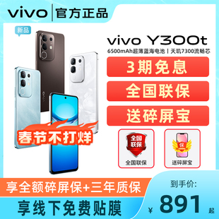 3期免息/vivo Y300t 新品5G轻薄6500毫安时大内存手机 vivo官方旗舰店官方正品 vivoY300系列