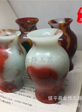 2026外蒙料花摆件 仿戈壁玉石花小摆件 家庭装饰用品 地摊