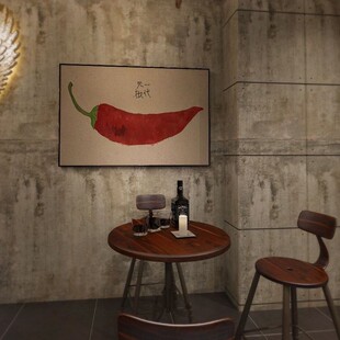 2026一代天椒搞笑字画红辣椒挂画办公室生日礼物客厅装饰画桌面摆