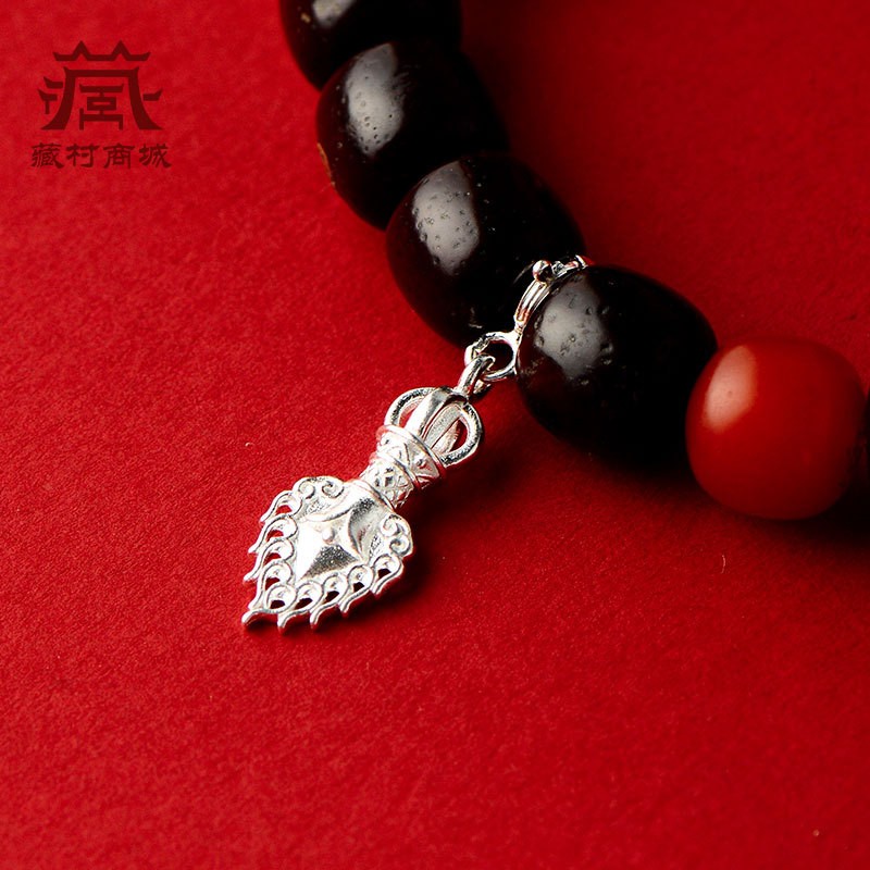 2026银普巴金刚杵十相自在吊坠吐宝鼠文殊剑项链挂坠饰品