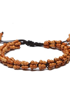 2026橄榄核葫芦珠手编手串米珠念珠文玩橄榄胡素珠复古时尚男女士