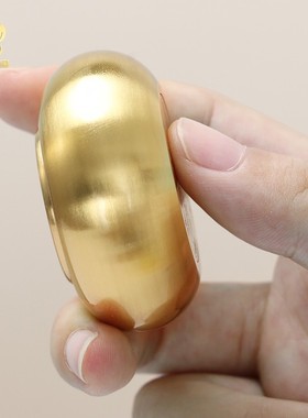 2026指捻转金轮随身迷你转金筒藏族转简经纶纯铜手转转金桶文殊绿