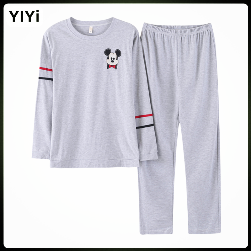 男士睡衣纯棉长袖2025年新款春秋季韩版休闲青少年家居服两件套装,女士内衣/男士内衣/家居服,睡衣/家居服套装,淘宝优惠券,粉丝福利购,淘宝优惠卷