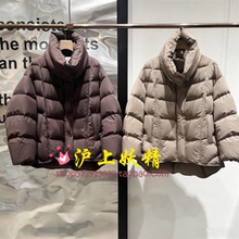 毅播商场同款2025冬款宽松高领休闲短款羽绒服女BDS4RD3820轻桡