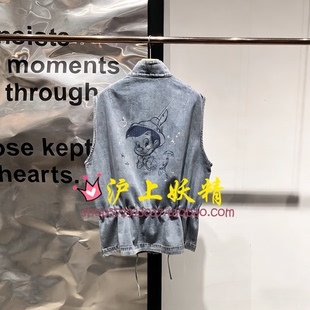 BDT1MD1670 新款 毅播商场同款 迪士尼匹诺曹系列牛仔马甲女26春季