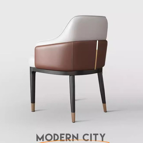 生态真皮意式轻奢餐椅