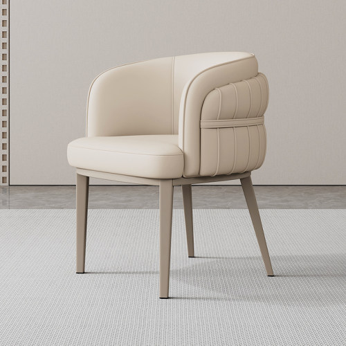 意式轻奢餐桌椅子设计师家用高级感酒店靠背座椅茶台椅子化妆椅