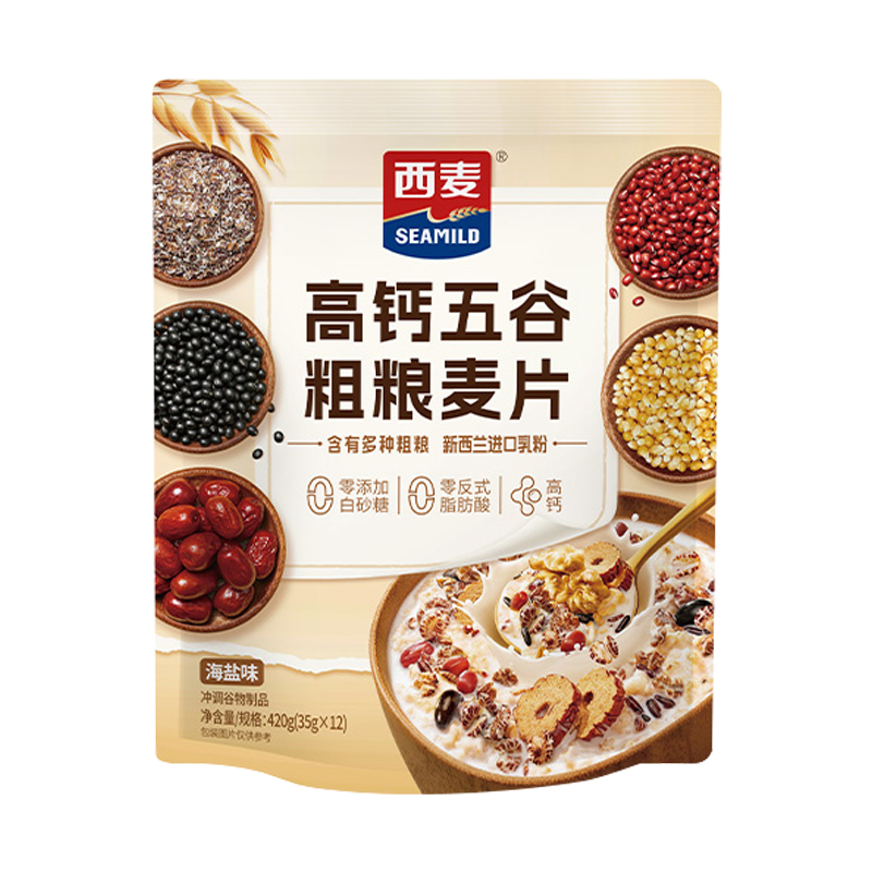 西麦高钙五谷粗粮麦片420g