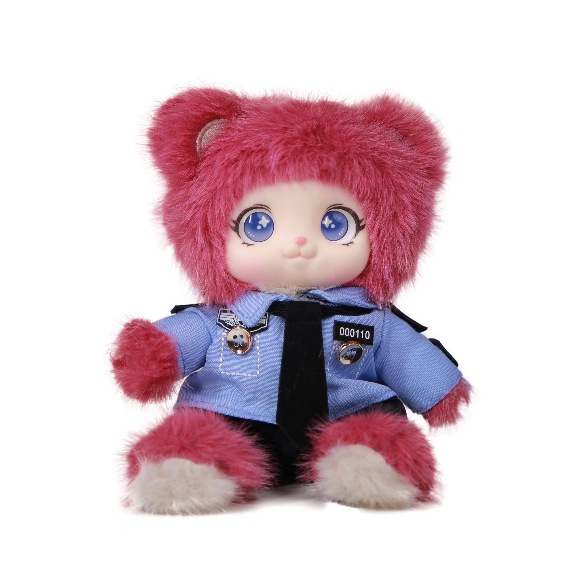 警布布香氛香薰警察毛绒玩具公仔玩小熊猫网红挂件钥匙扣挂件卡通