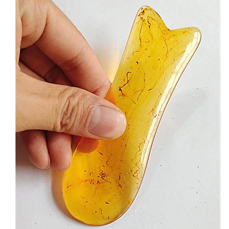 【品牌正品】树脂点穴棒刮痧板拨筋棒眼部脸部鱼形刮痧板 面部头