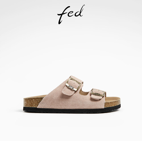 沙滩潮流一字带勃肯凉拖鞋女外穿