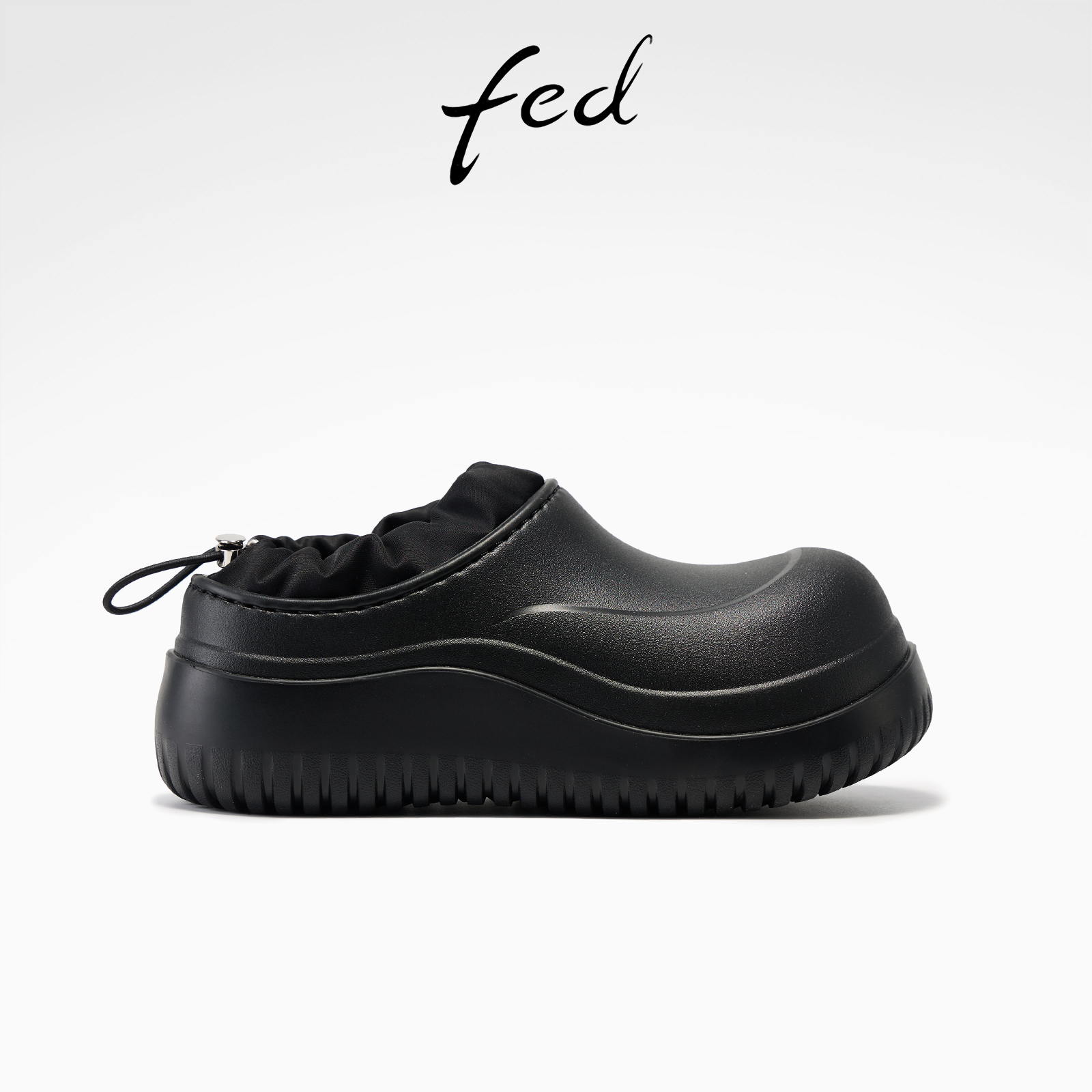 fed厚底棉鞋冬季新款女鞋加绒懒人鞋一脚蹬包头拖女款S1028-YA157