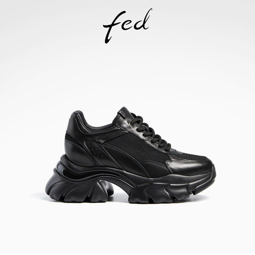 复古运动休闲鞋女时尚网面老爹鞋