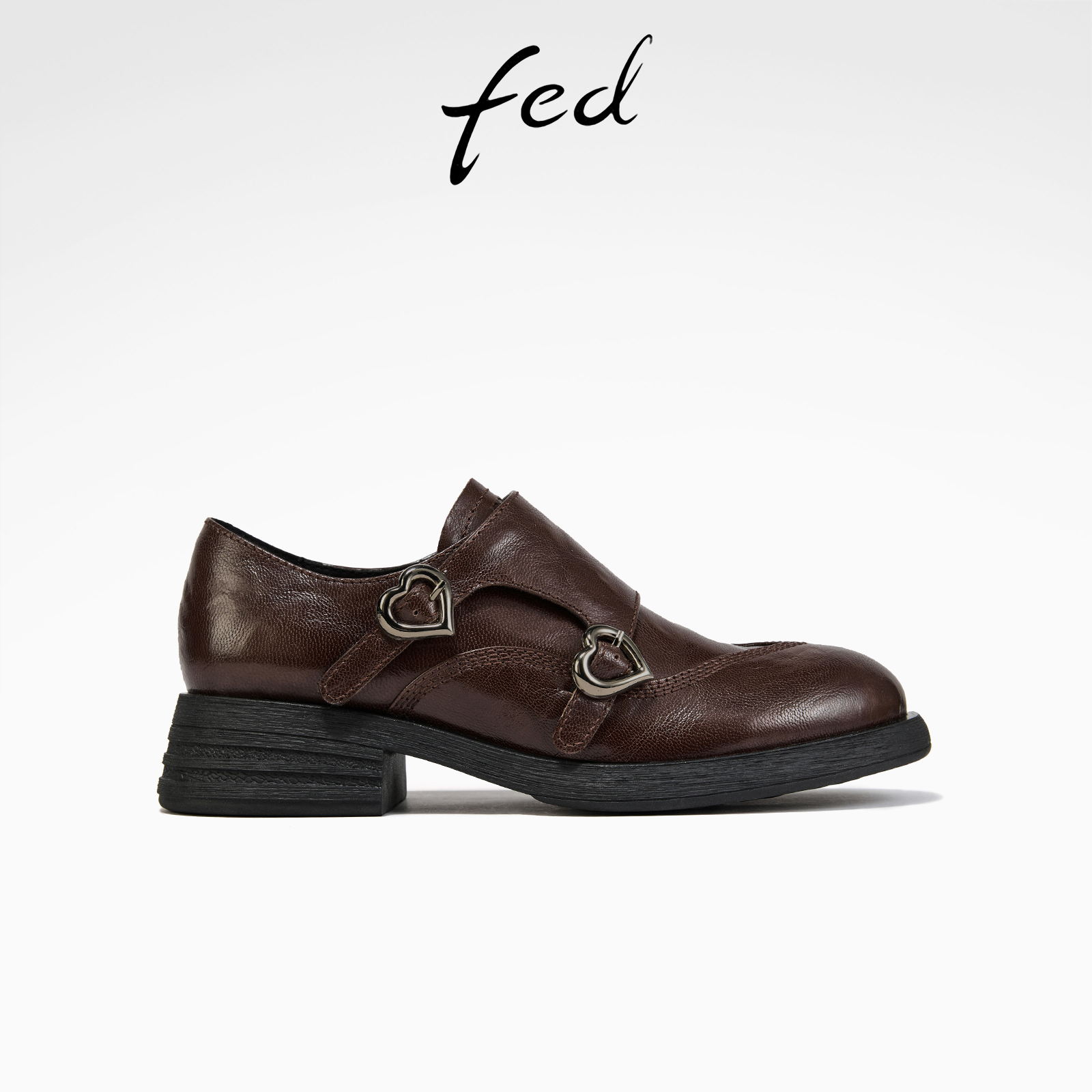 fed英伦风小皮鞋秋季新款女鞋真皮牛津鞋乐福鞋女款S0815-ZCA518