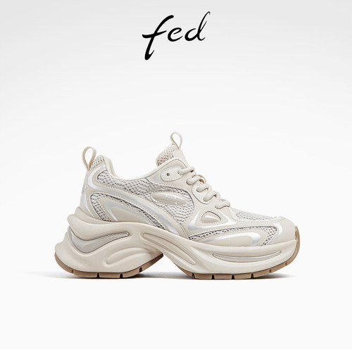 厚底运动休闲鞋女百搭网面老爹鞋