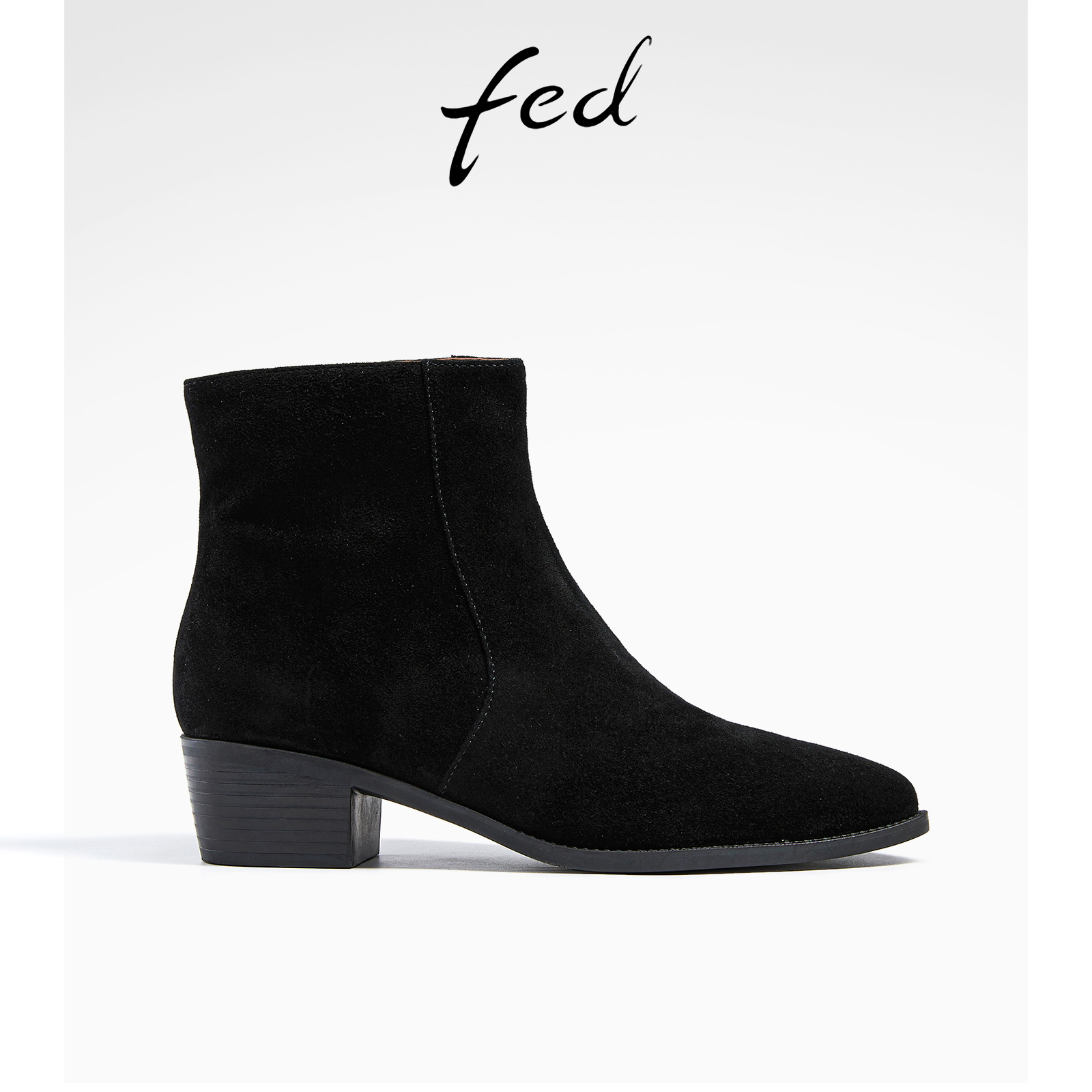 靴子女短筒真皮切尔西靴西部靴