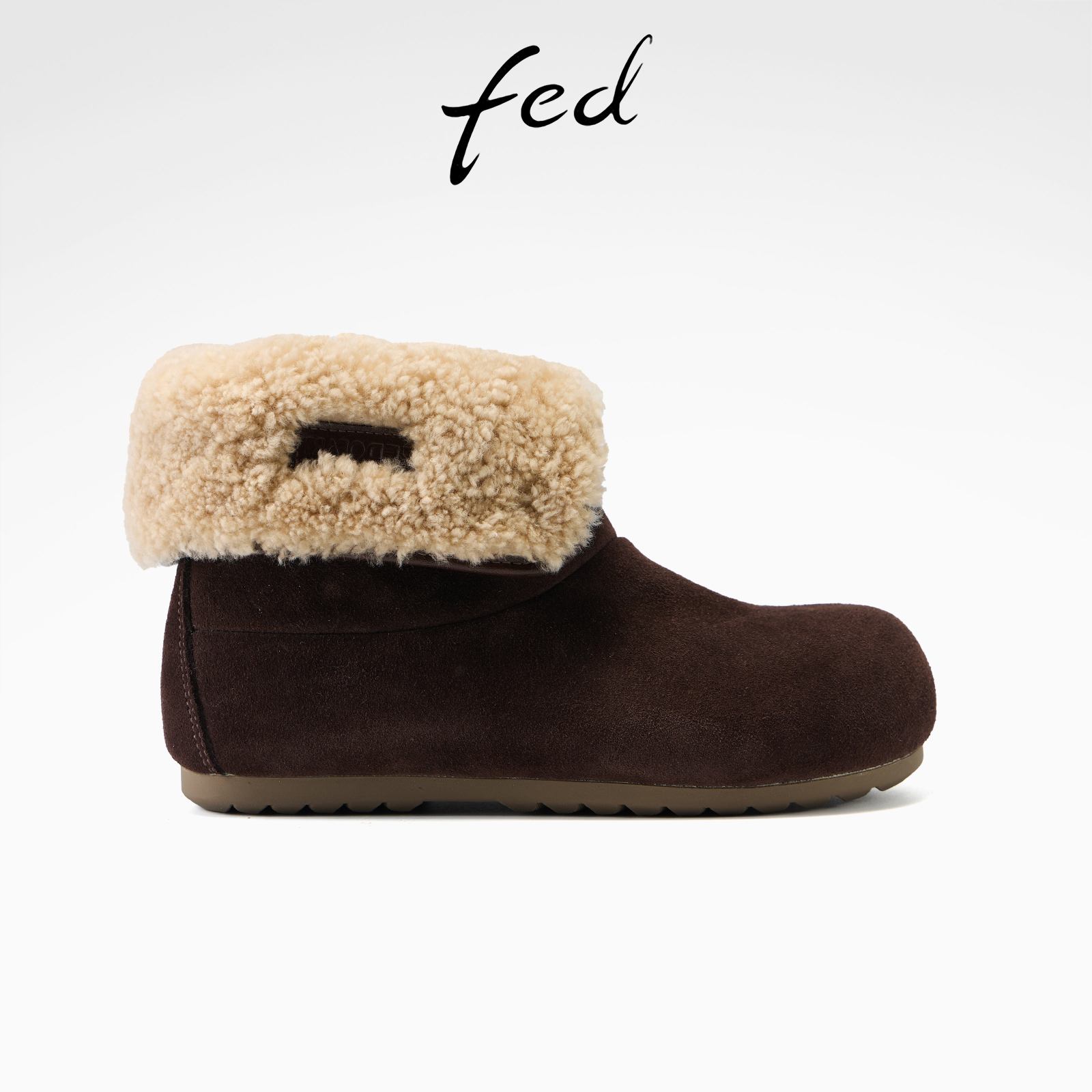 fed加厚棉鞋冬季新款女靴厚底毛绒短靴保暖雪地靴女款S1118-YA030