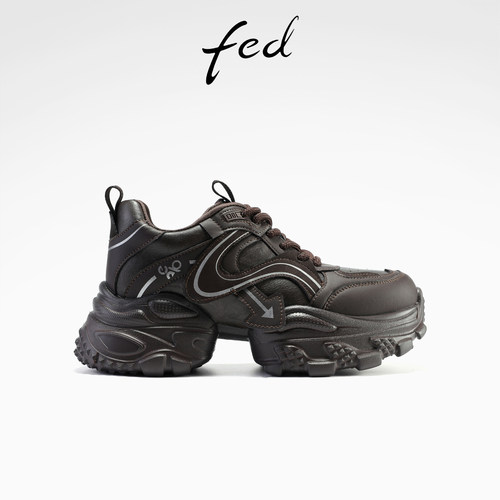 fed复古老爹鞋春季新款女鞋厚底增高鞋软底休闲鞋女款S1013-ZC328