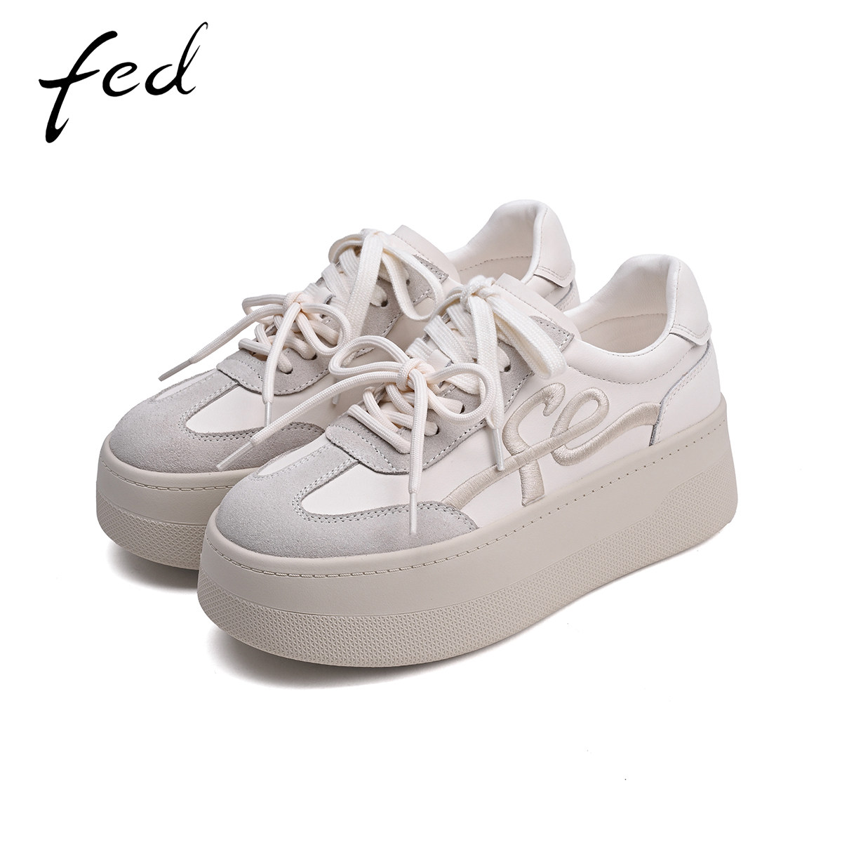 fed厚底休闲鞋女秋季新款女鞋
